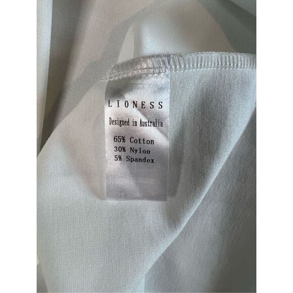 Lioness Rescue Me White Pleated Knit Mini Retro Skirt LARGE Cruise Cottagecore - Picture 5 of 10